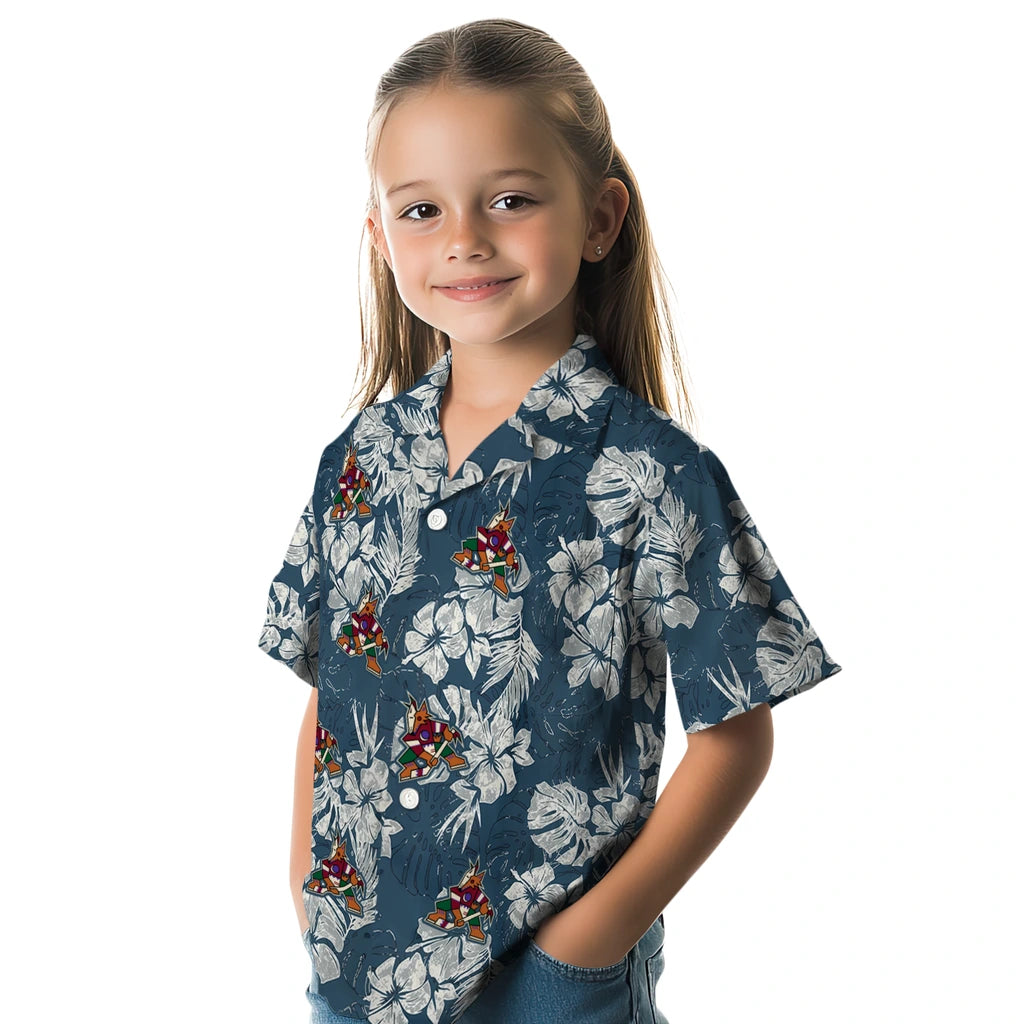 Arizona Coyotes Hawaiian Shirt - Hibiscus Flowers – Moonbestprint