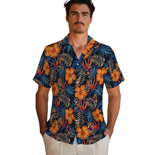 Arizona Coyotes Hawaiian Shirt - Hibiscus Foliage | Moonbestprint