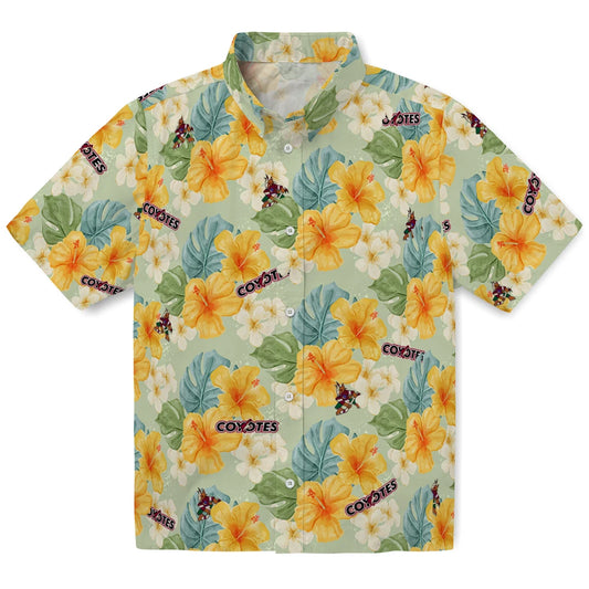 Arizona Coyotes Hawaiian Shirt - Hibiscus Mood - Moonbestprint
