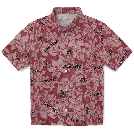 Arizona Coyotes Hawaiian Shirt - Hibiscus Oasis - Moonbestprint