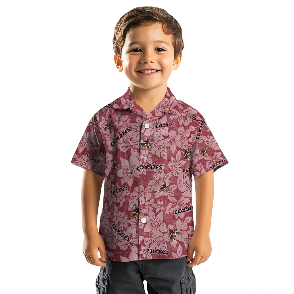 Arizona Coyotes Hawaiian Shirt - Hibiscus Oasis – Moonbestprint