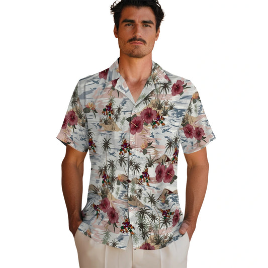 Arizona Coyotes Hawaiian Shirt - Hibiscus Seaside – Moonbestprint
