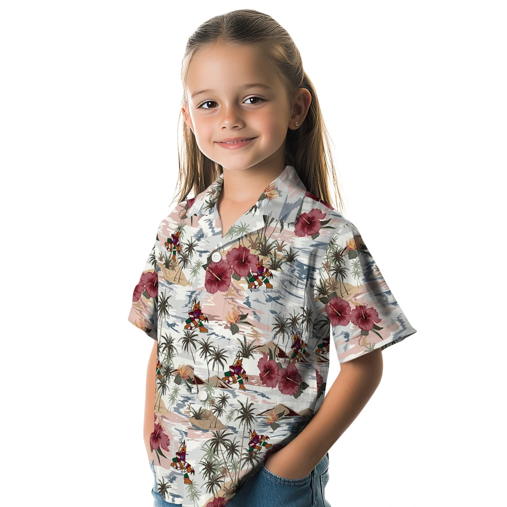 Arizona Coyotes Hawaiian Shirt - Hibiscus Seaside – Moonbestprint
