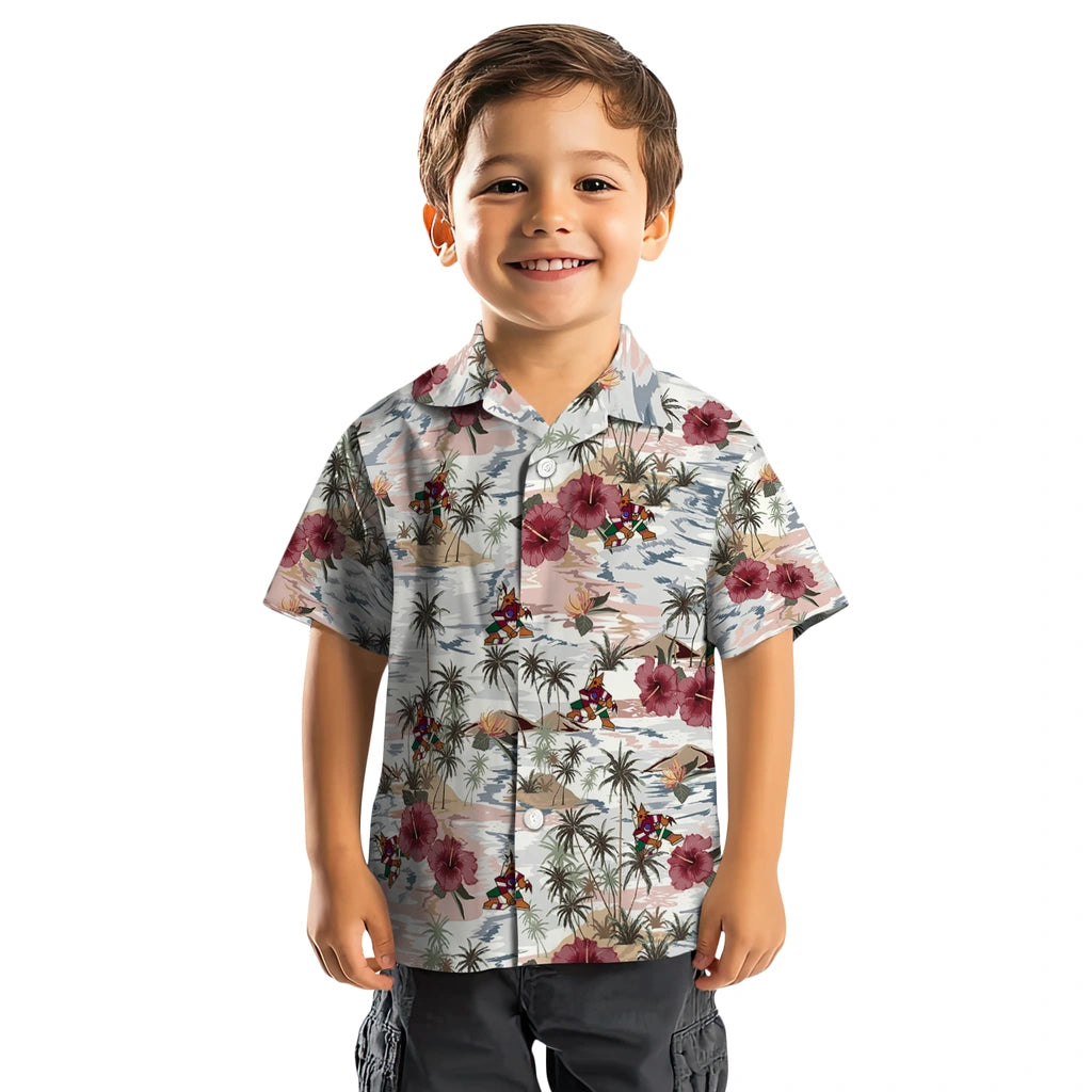 Arizona Coyotes Hawaiian Shirt - Hibiscus Seaside – Moonbestprint