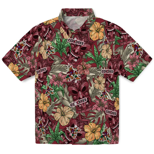 Arizona Coyotes Hawaiian Shirt - Hibiscus Tiki Jungle | Moonbestprint
