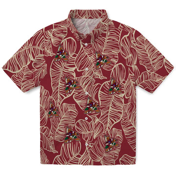Arizona Coyotes Hawaiian Shirt - Leaf Outline – Moonbestprint