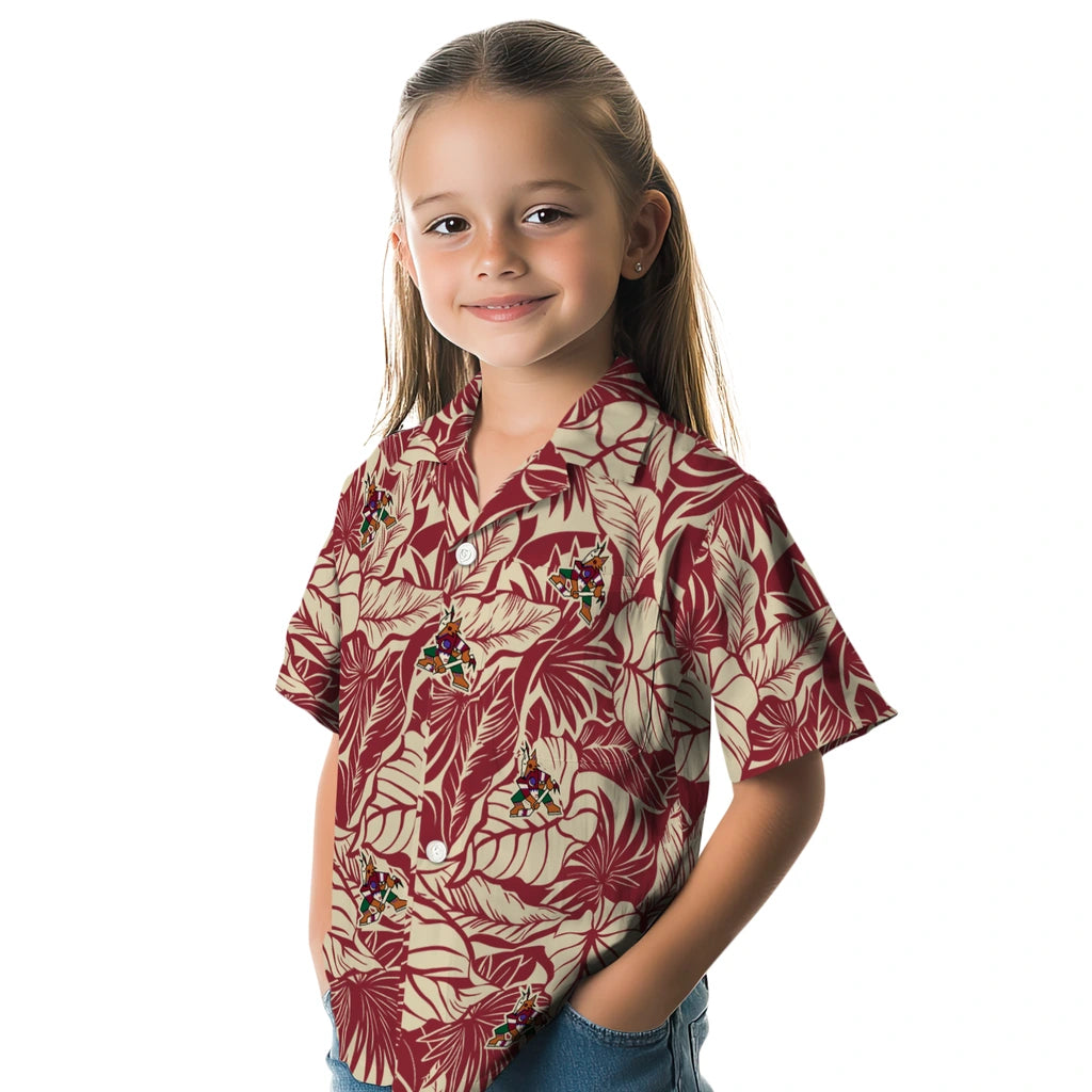 Arizona Coyotes Hawaiian Shirt - Monstera Layer – Moonbestprint
