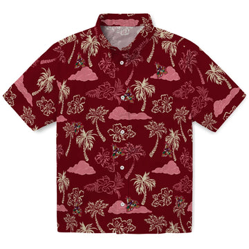 Arizona Coyotes Hawaiian Shirt - Palm And Clouds – Moonbestprint