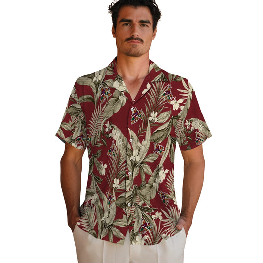 Arizona Coyotes Hawaiian Shirt - Palm Leaves - Moonbestprint
