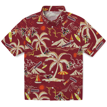 Arizona Coyotes Hawaiian Shirt - Palm Tree Island - Moonbestprint