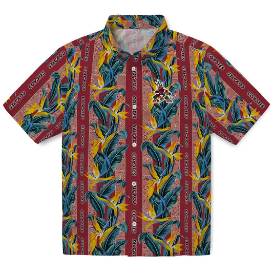Arizona Coyotes Hawaiian Shirt - Paradise Vines | Moonbestprint