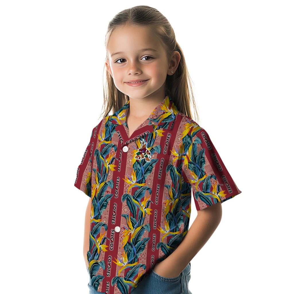 Arizona Coyotes Hawaiian Shirt - Paradise Vines – Moonbestprint