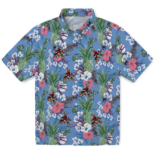 Arizona Coyotes Hawaiian Shirt - Pineapple Bouquet | Moonbestprint