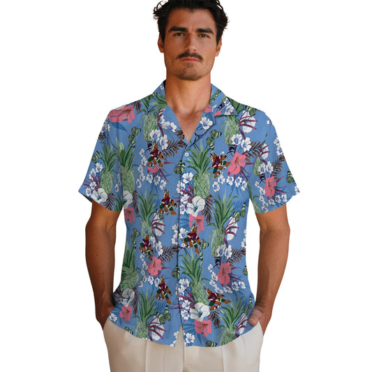 Arizona Coyotes Hawaiian Shirt - Pineapple Bouquet - Moonbestprint