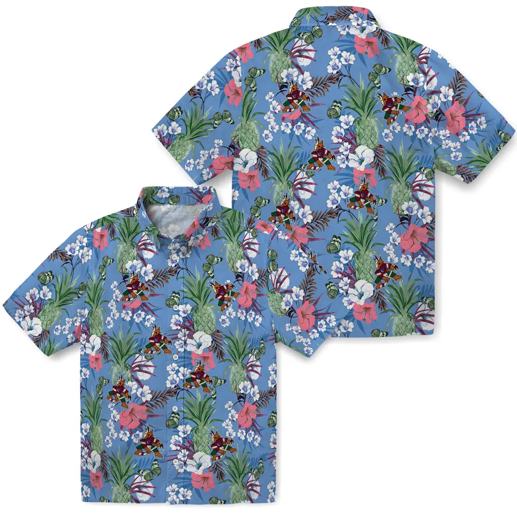 Arizona Coyotes Hawaiian Shirt - Pineapple Bouquet – Moonbestprint
