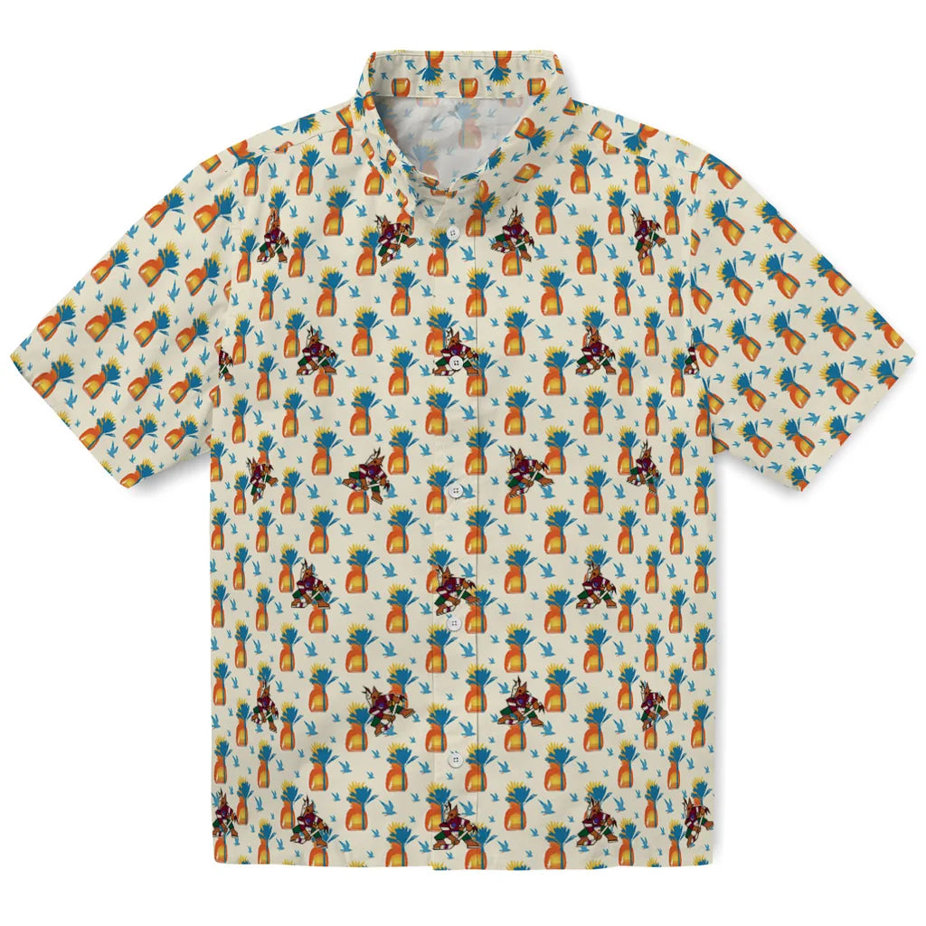 Arizona Coyotes Hawaiian Shirt - Pineapple Delight – Moonbestprint