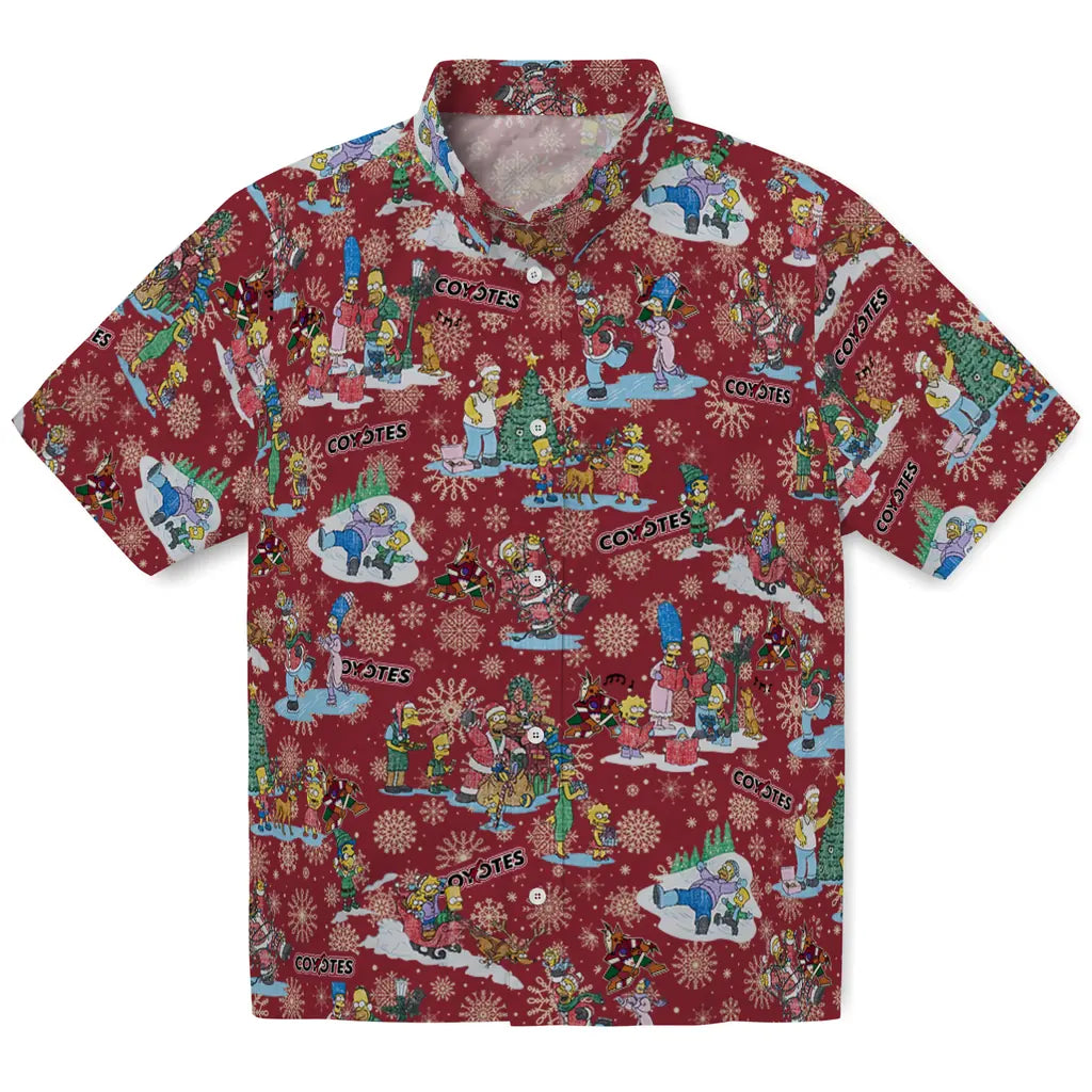 Arizona Coyotes Hawaiian Shirt - Simpsons Christmas – Moonbestprint