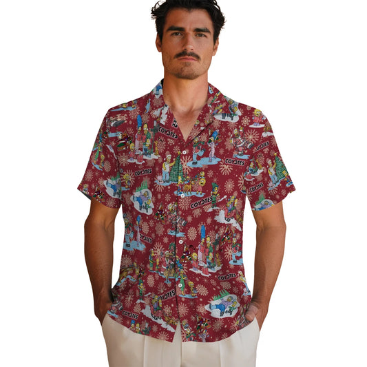 Arizona Coyotes Hawaiian Shirt - Simpsons Christmas – Moonbestprint