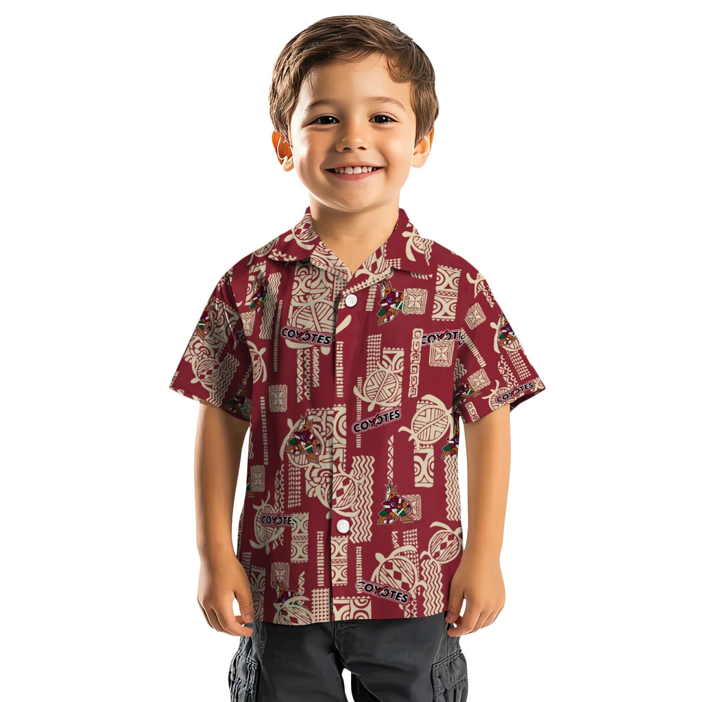 Arizona Coyotes Hawaiian Shirt - Turtle Lines – Moonbestprint