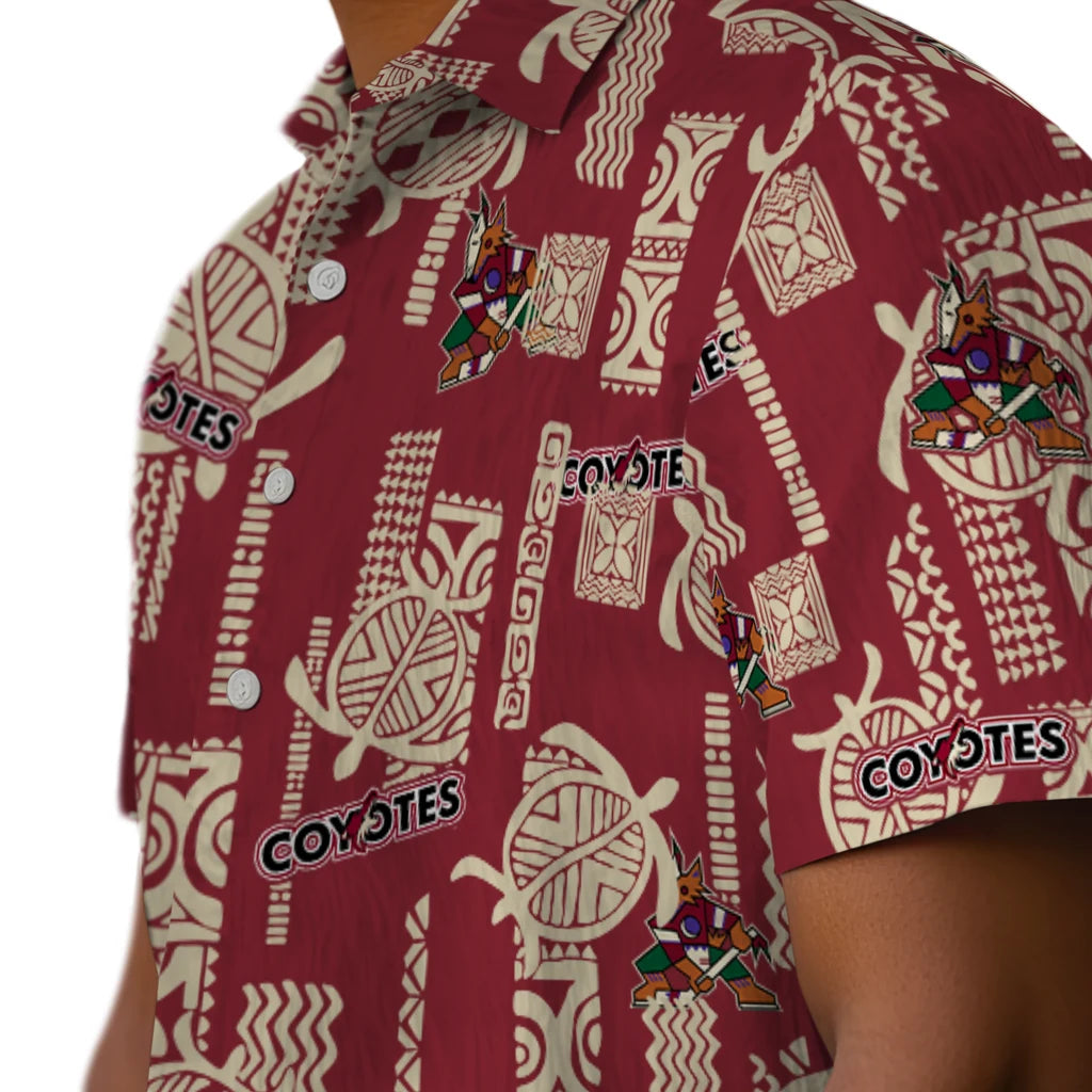 Arizona Coyotes Hawaiian Shirt - Turtle Lines – Moonbestprint