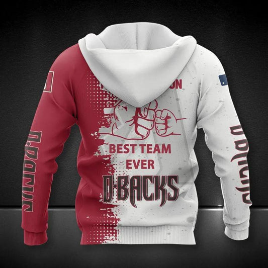 Arizona Diamondbacks Dad And Son MLB All Over Print Hoodie -Moonbestprint