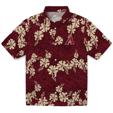 Arizona Diamondbacks Hawaiian Shirt - 50th State Flower | Moonbestprint