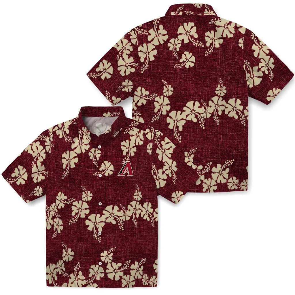 Arizona Diamondbacks Hawaiian Shirt - 50th State Flower | Moonbestprint