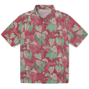 Arizona Diamondbacks Hawaiian Shirt - Anthurium Overlay | Moonbestprint