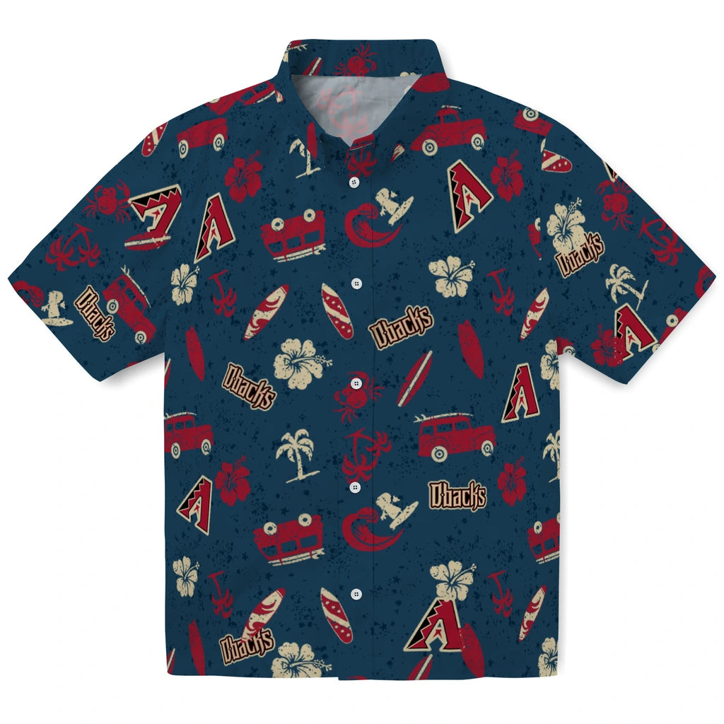 Arizona Diamondbacks Hawaiian Shirt - Beach Vibe | Moonbestprint