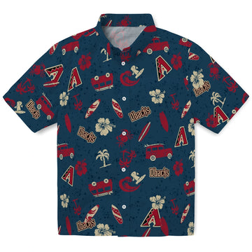 Arizona Diamondbacks Hawaiian Shirt - Beach Vibe | Moonbestprint