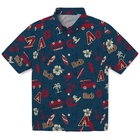 Arizona Diamondbacks Hawaiian Shirt - Beach Vibe | Moonbestprint