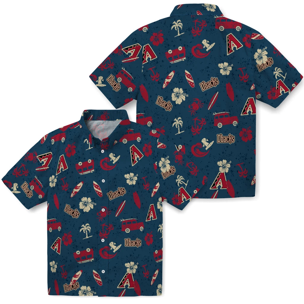 Arizona Diamondbacks Hawaiian Shirt - Beach Vibe | Moonbestprint