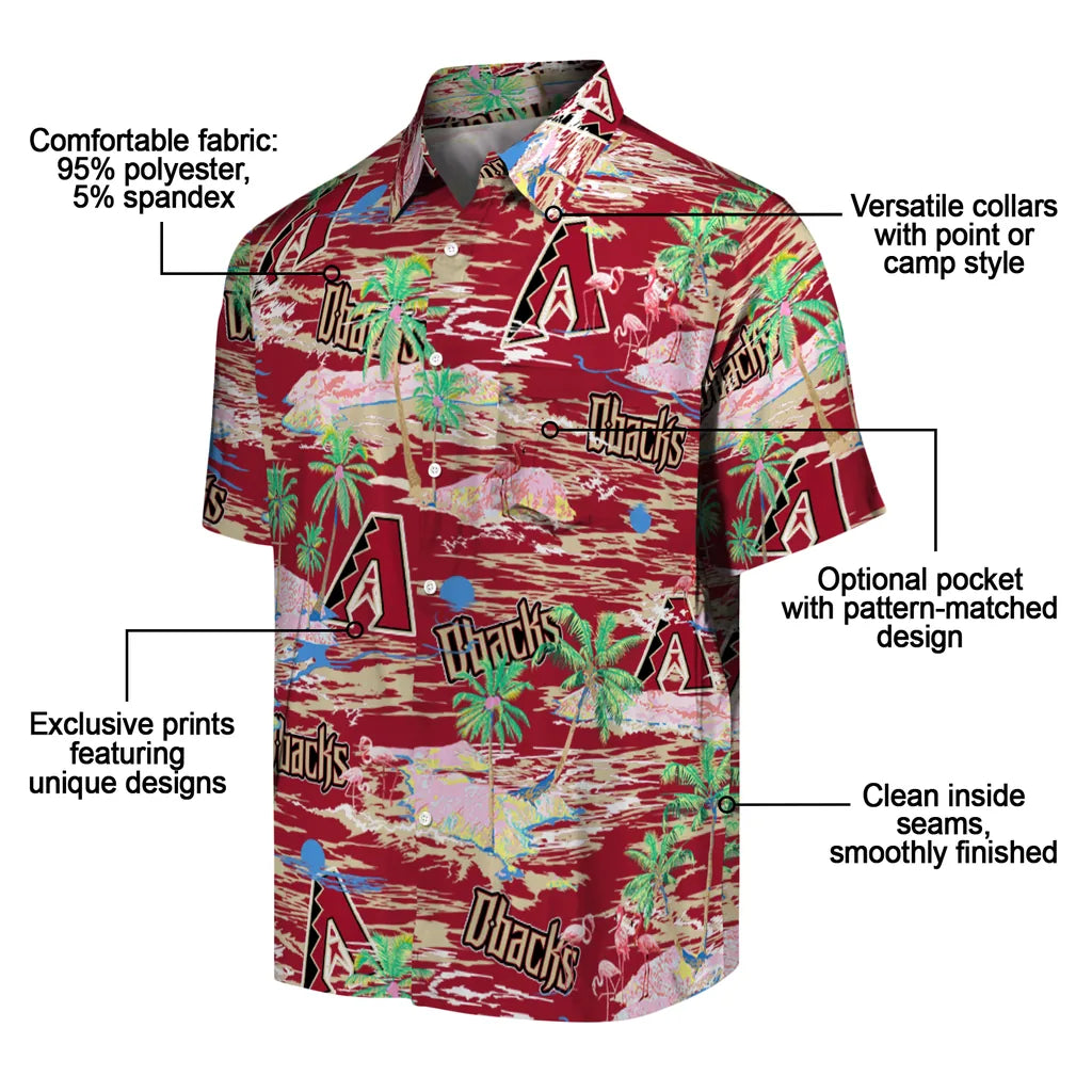 Arizona Diamondbacks Flamingo Retreat 2026 Hawaiian Shirt – Moonbestprint
