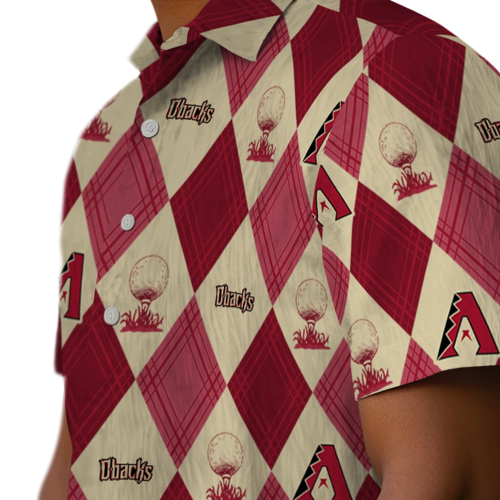 Arizona Diamondbacks Hawaiian Shirt - Golfing Plaid | Moonbestprint