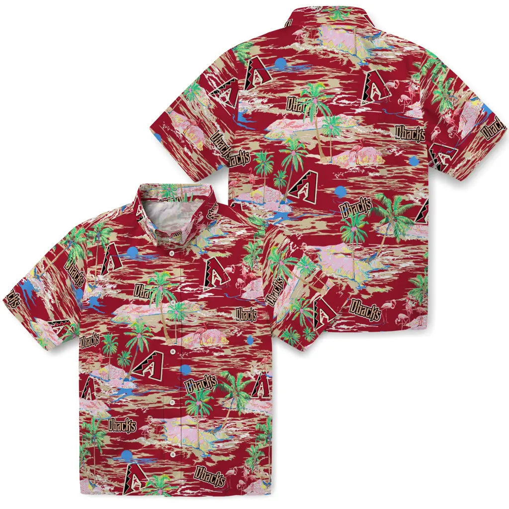 Arizona Diamondbacks Hawaiian Shirt - Hawaii Island | Moonbestprint