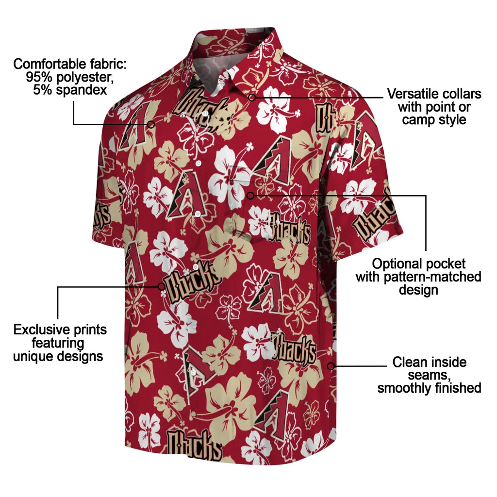 Arizona Diamondbacks Hibiscus Bloom Hawaiian Shirt – Moonbestprint