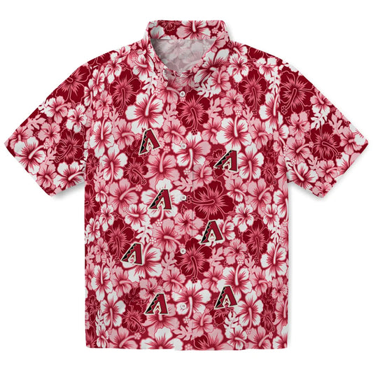 Arizona Diamondbacks Hawaiian Shirt - Hibiscus Blooms | Moonbestprint