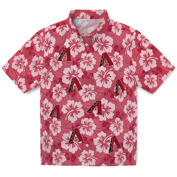 Arizona Diamondbacks Hawaiian Shirt - Hibiscus Cluster | Moonbestprint