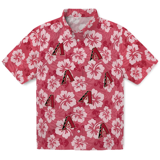 Arizona Diamondbacks Hawaiian Shirt - Hibiscus Cluster | Moonbestprint