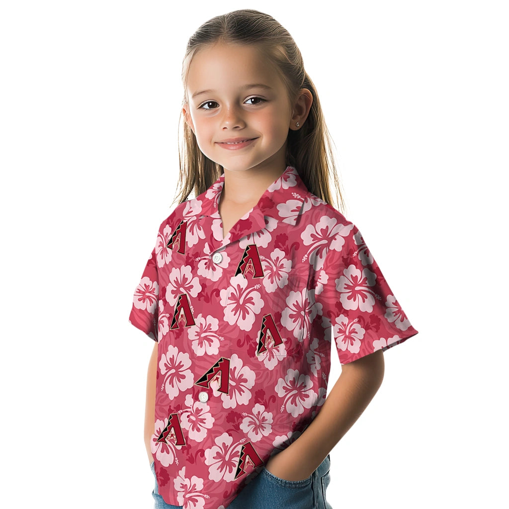 Arizona Diamondbacks Hawaiian Shirt - Hibiscus Cluster | Moonbestprint