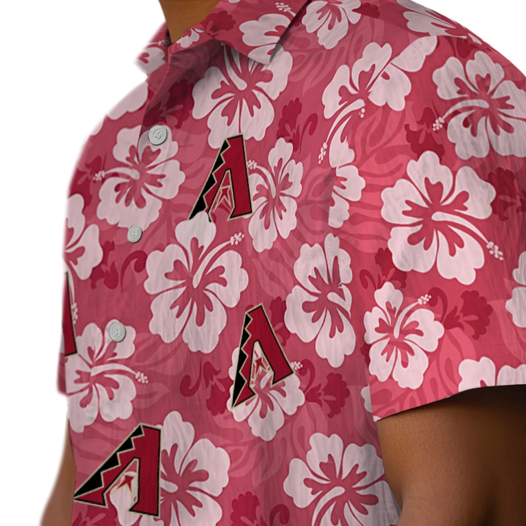 Arizona Diamondbacks Hawaiian Shirt - Hibiscus Cluster | Moonbestprint