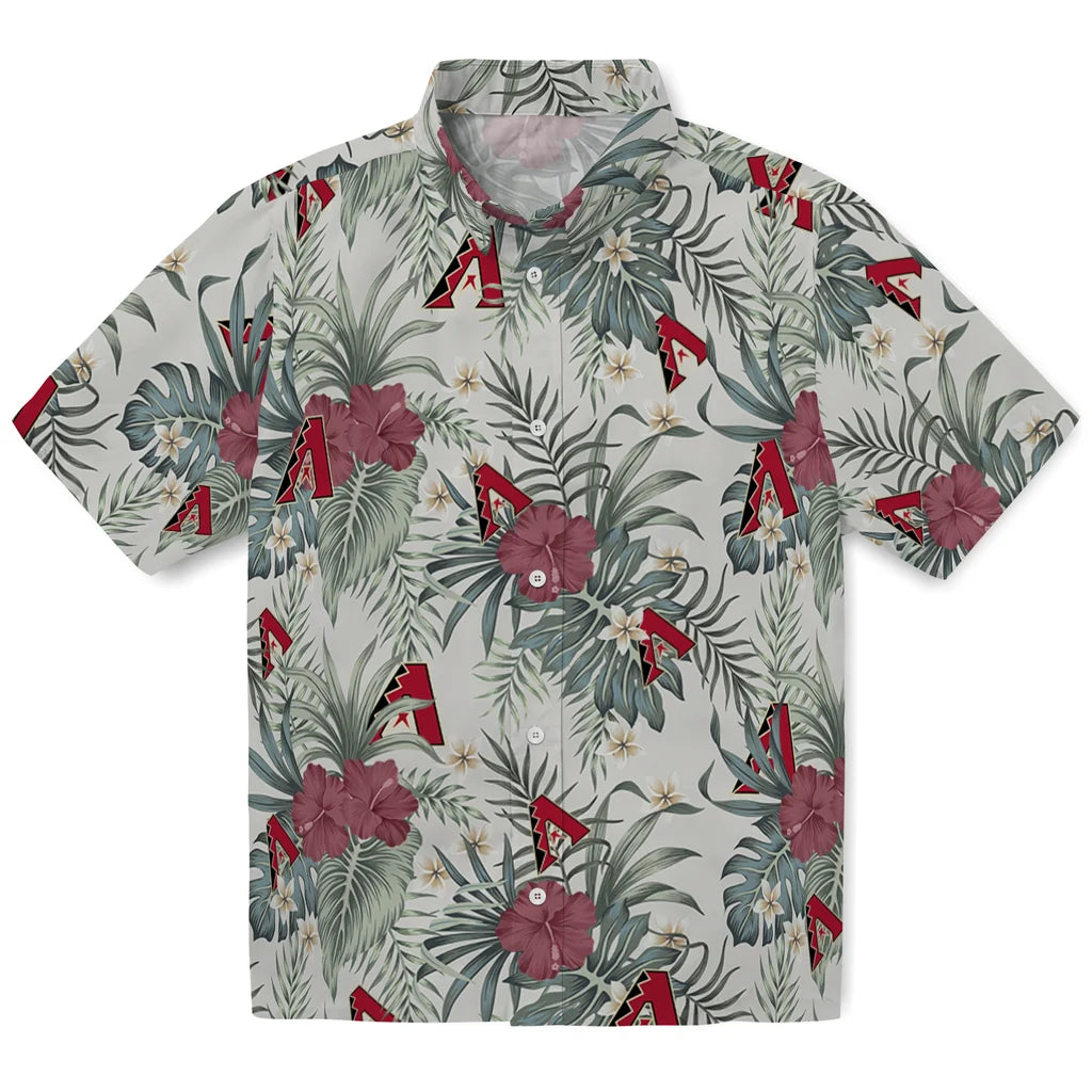 Arizona Diamondbacks Hawaiian Shirt - Hibiscus Designs | Moonbestprint