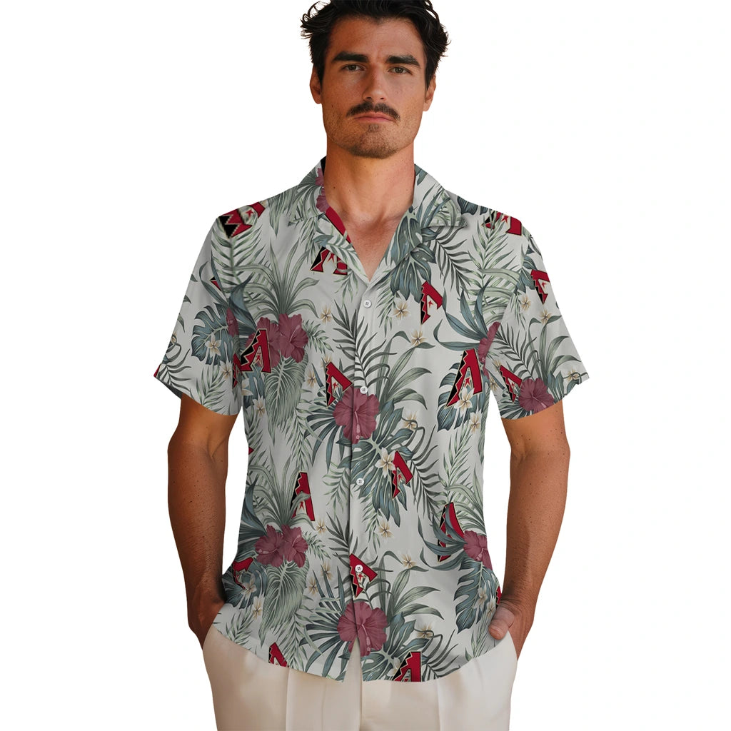 Arizona Diamondbacks Hawaiian Shirt - Hibiscus Designs | Moonbestprint