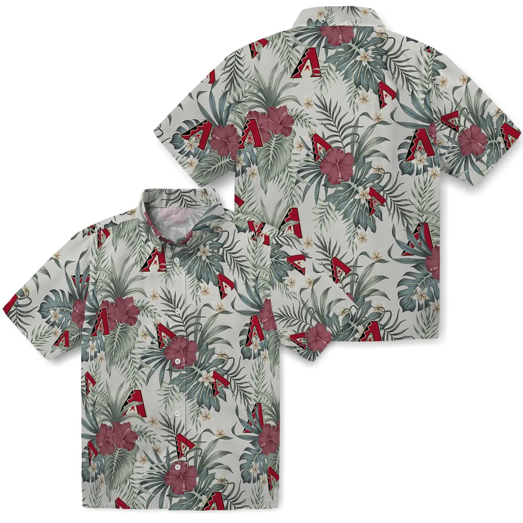 Arizona Diamondbacks Hawaiian Shirt - Hibiscus Designs | Moonbestprint