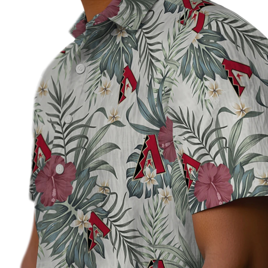 Arizona Diamondbacks Hawaiian Shirt - Hibiscus Designs | Moonbestprint