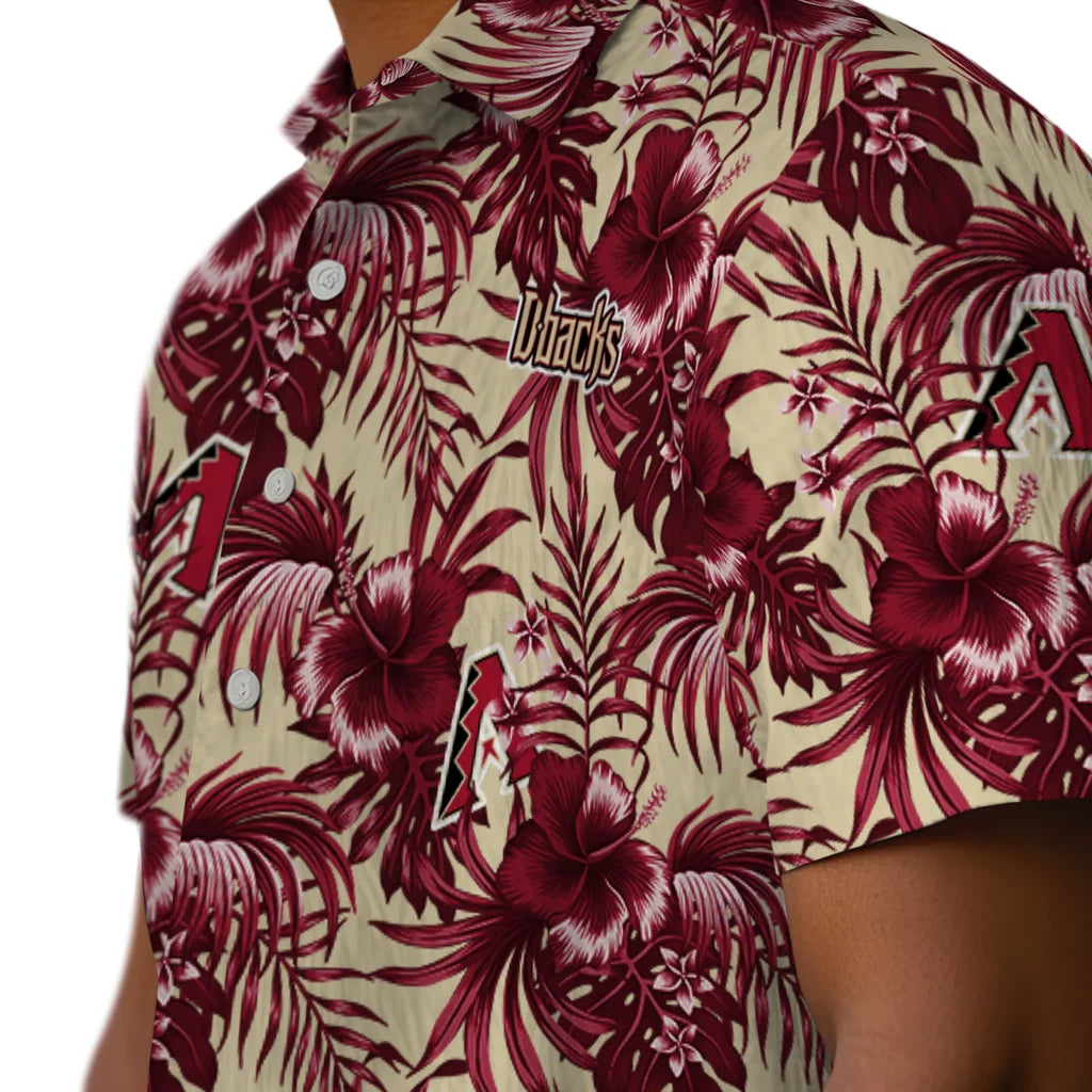Arizona Diamondbacks Hawaiian Shirt - Hibiscus Exotic | Moonbestprint
