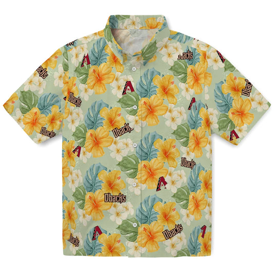 Arizona Diamondbacks Hawaiian Shirt - Hibiscus Mood | Moonbestprint
