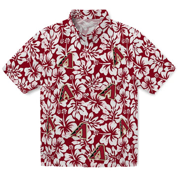 Arizona Diamondbacks Hawaiian Shirt - Hibiscus Motif | Moonbestprint