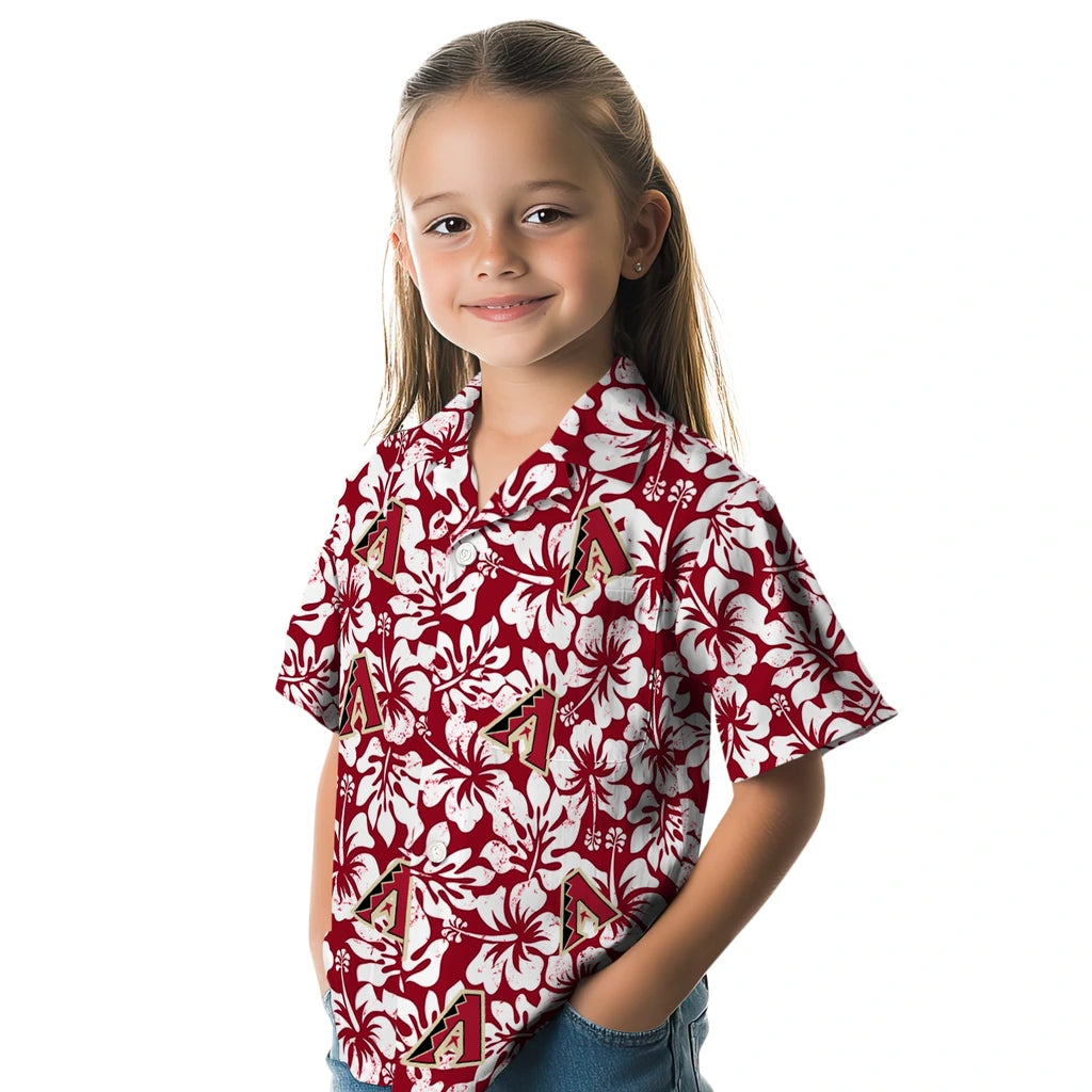 Arizona Diamondbacks Hawaiian Shirt - Hibiscus Motif | Moonbestprint