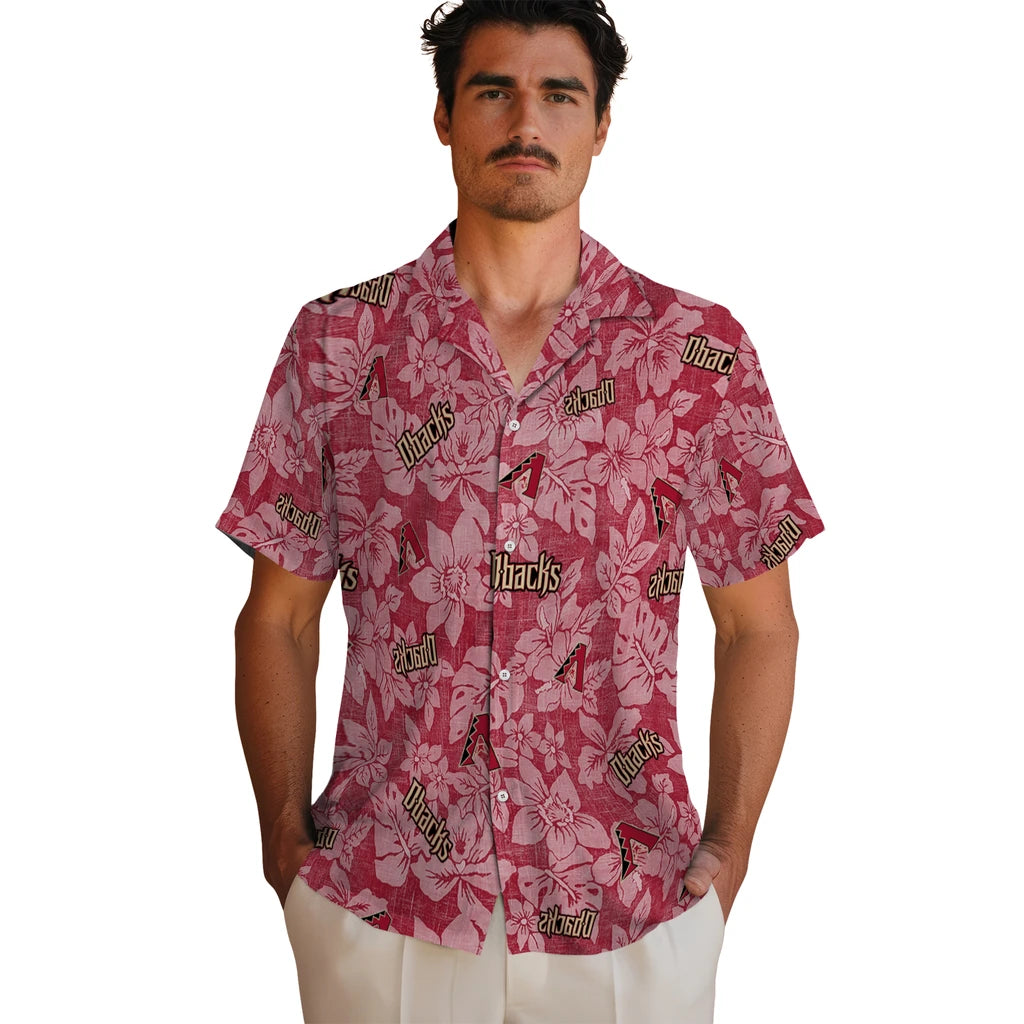 Arizona Diamondbacks Hawaiian Shirt - Hibiscus Oasis | Moonbestprint